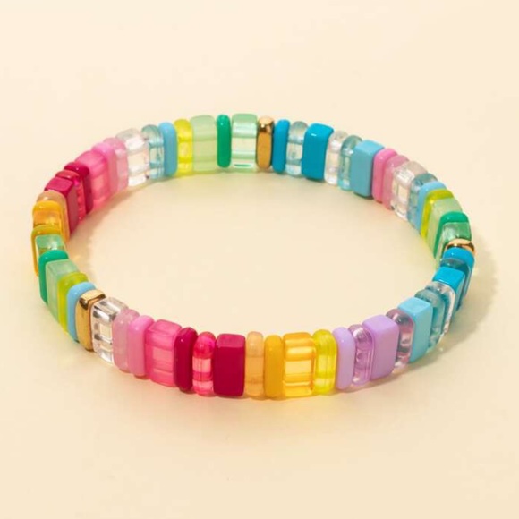 Jewelry - Multicolor Beaded Stretch Bracelet